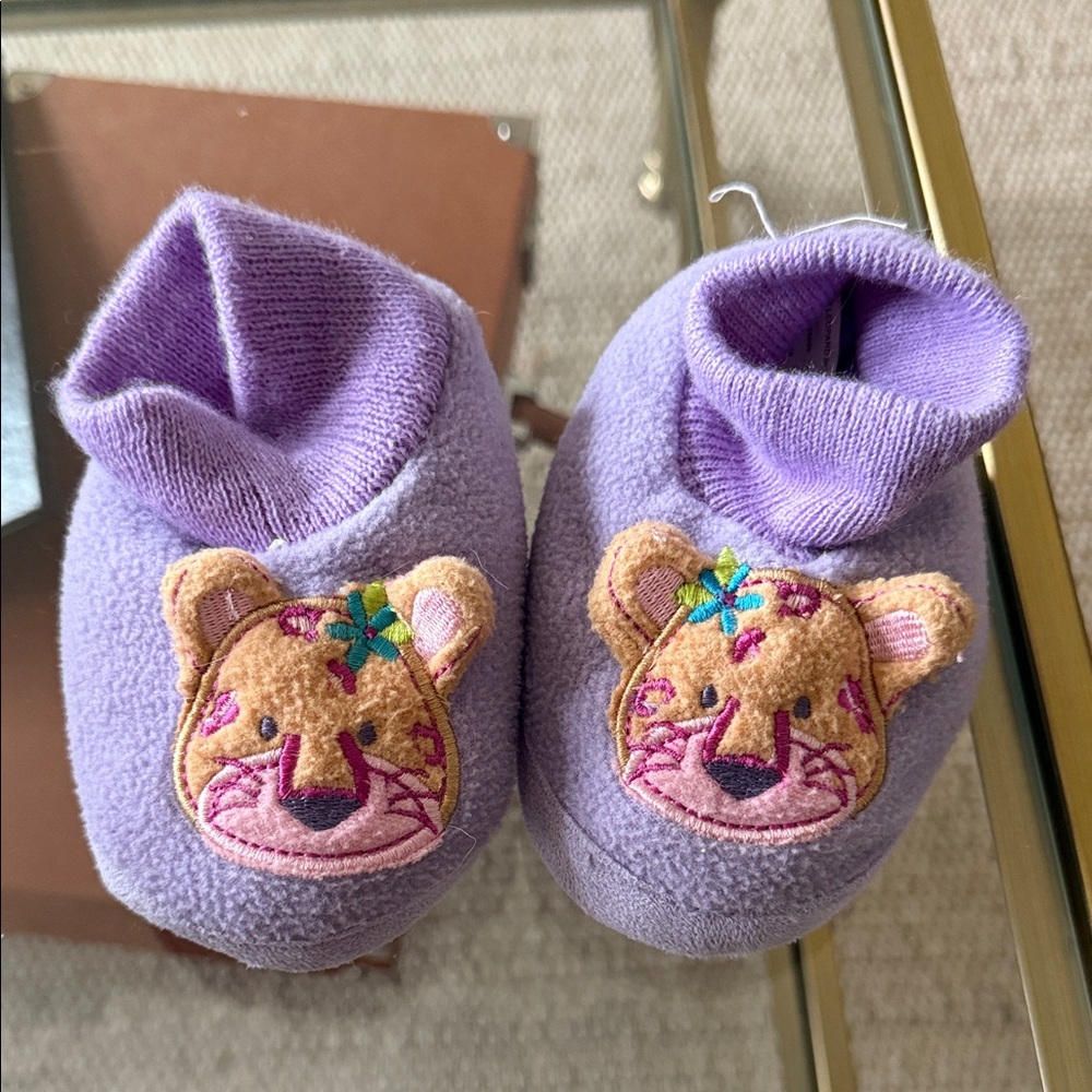 Garanimals Cute Purple Baby Booties with Animal Ears